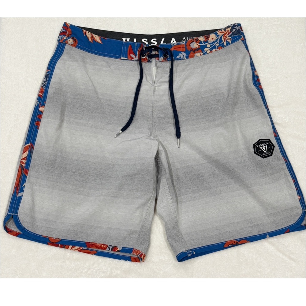 Vissla Gray and Blue Board Shorts - 32